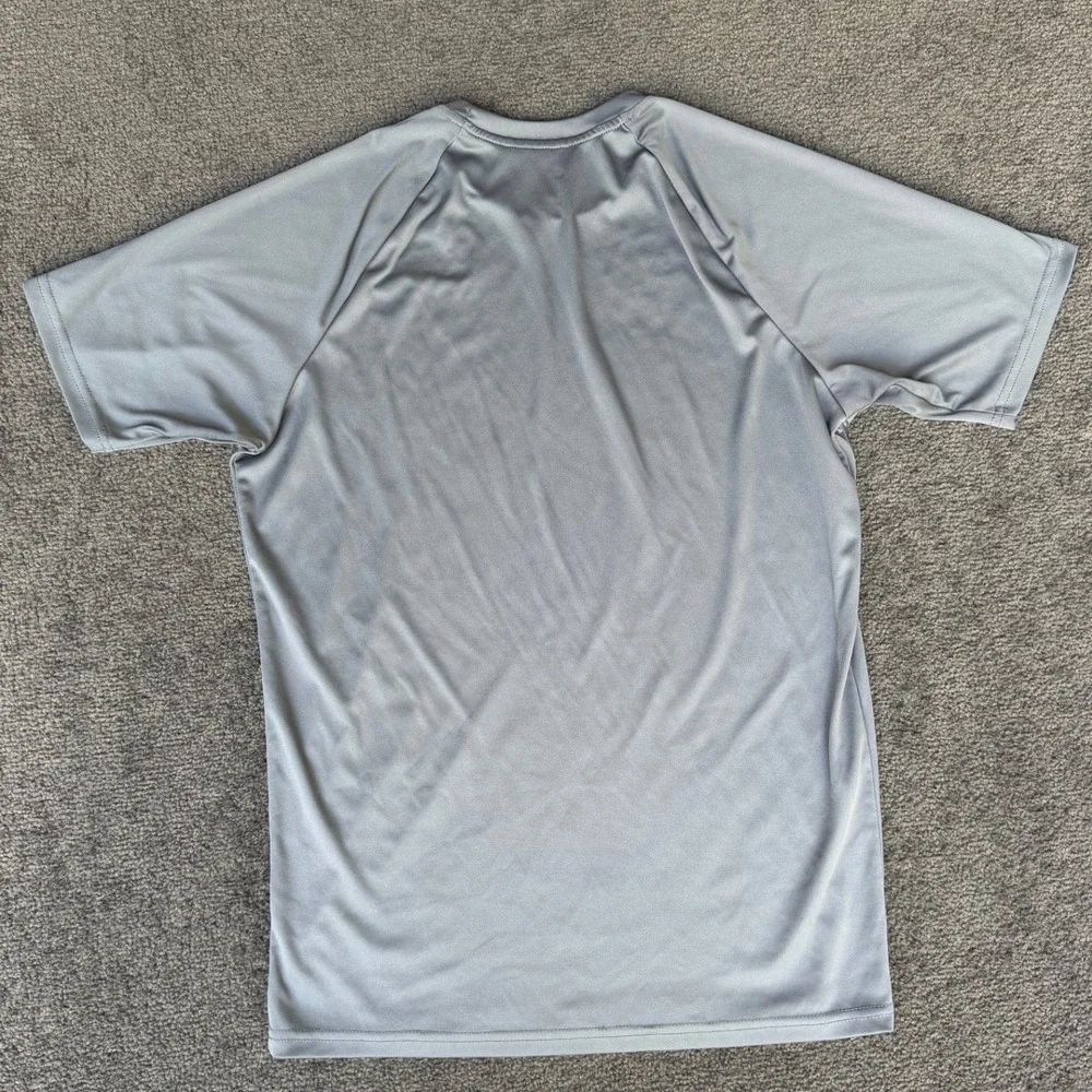 Nike‎ Swim Mens Dri-FIT Gray Short Sleeve UPF 40+ Performance Shirt Small 3664